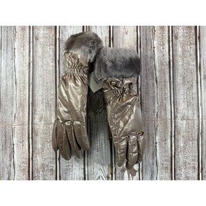 UGG® Fontanne Smart Genuine Shearling Trim Gloves size S/M NWT $85